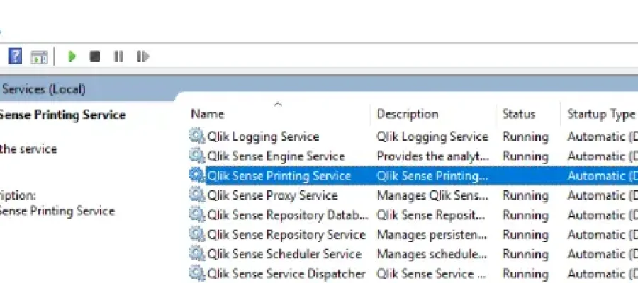 Qlik Sense Service Restart Order
